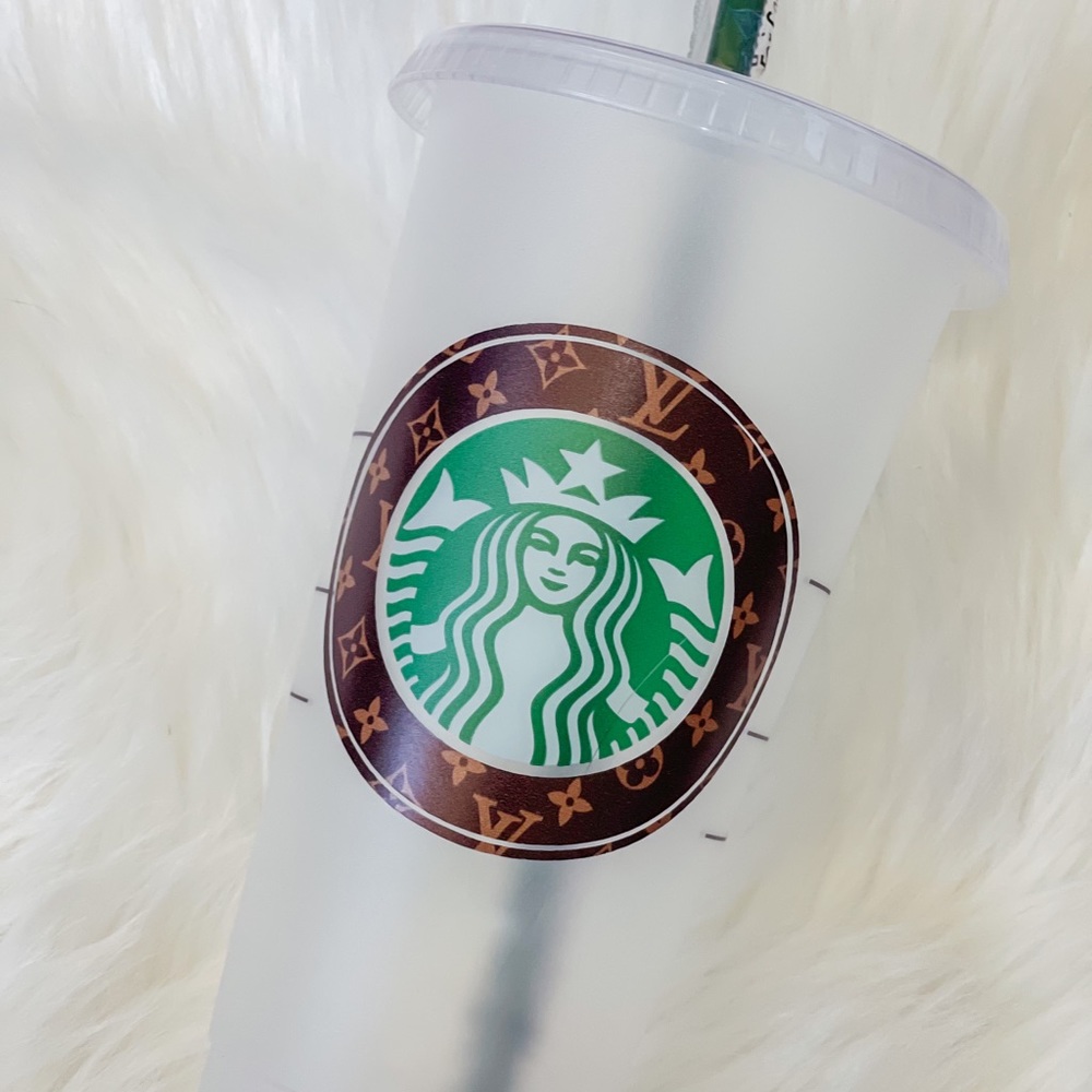 Starbucks cold cup.